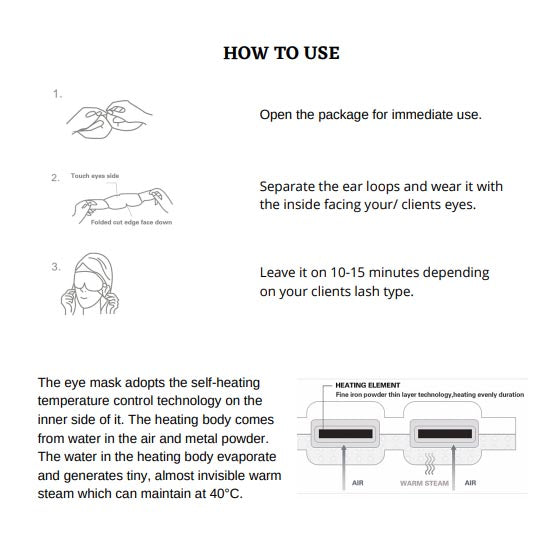 Self-Heating Eye Mask